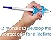 inTemenos Pencil Grip for Left Hand - Writing Tool Control Angle of Fingers - Blue Fish - Write-IT-Left (1728)