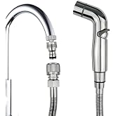 G-Sunny Quick-Connect Sink Faucet Sprayer Kit, Sink Hose Sprayer Accessories, Detachable Metal Adapter With Hand Shower,Hair Washing,Pet Cleaning,for Bathroom/Kitchen (Quick Connect Sprayer)