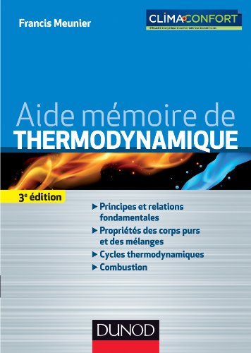 Aide mémoire de thermodynamique