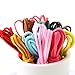 SUBANG 31 Colors 508 Feet Plastic Lacing Cord Plastic Gimp Ropes for Jewelry Making with 40 Pieces Snap Clip Hooks Keychain Ring Clips