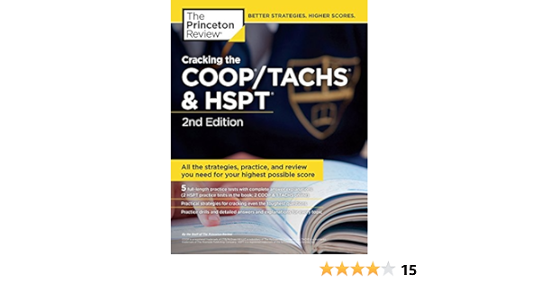 Amazon Com Cracking The Coop Tachs Hspt 2nd Edition Strategies Prep For The Catholic High School Entrance Exams Private Test Preparation 9781101882153 The Princeton Review Books
