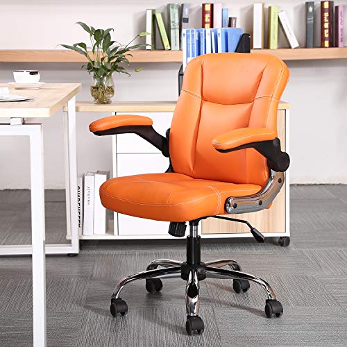 Myka's Ergonomic Leather Executive Office Chair High Back Computer Desk