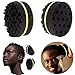 Generic 2 in 1 Hair Curl Sponge Brush for Twists Coils Dreads and Afros 2 Pack Round