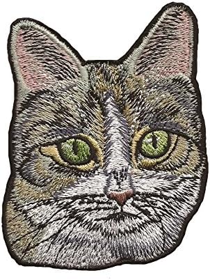 A-97,Cat DIY Embroidered Sew Iron on Patch child's patch 2.87" by 3.74"(7.3 x 9.5 cm)