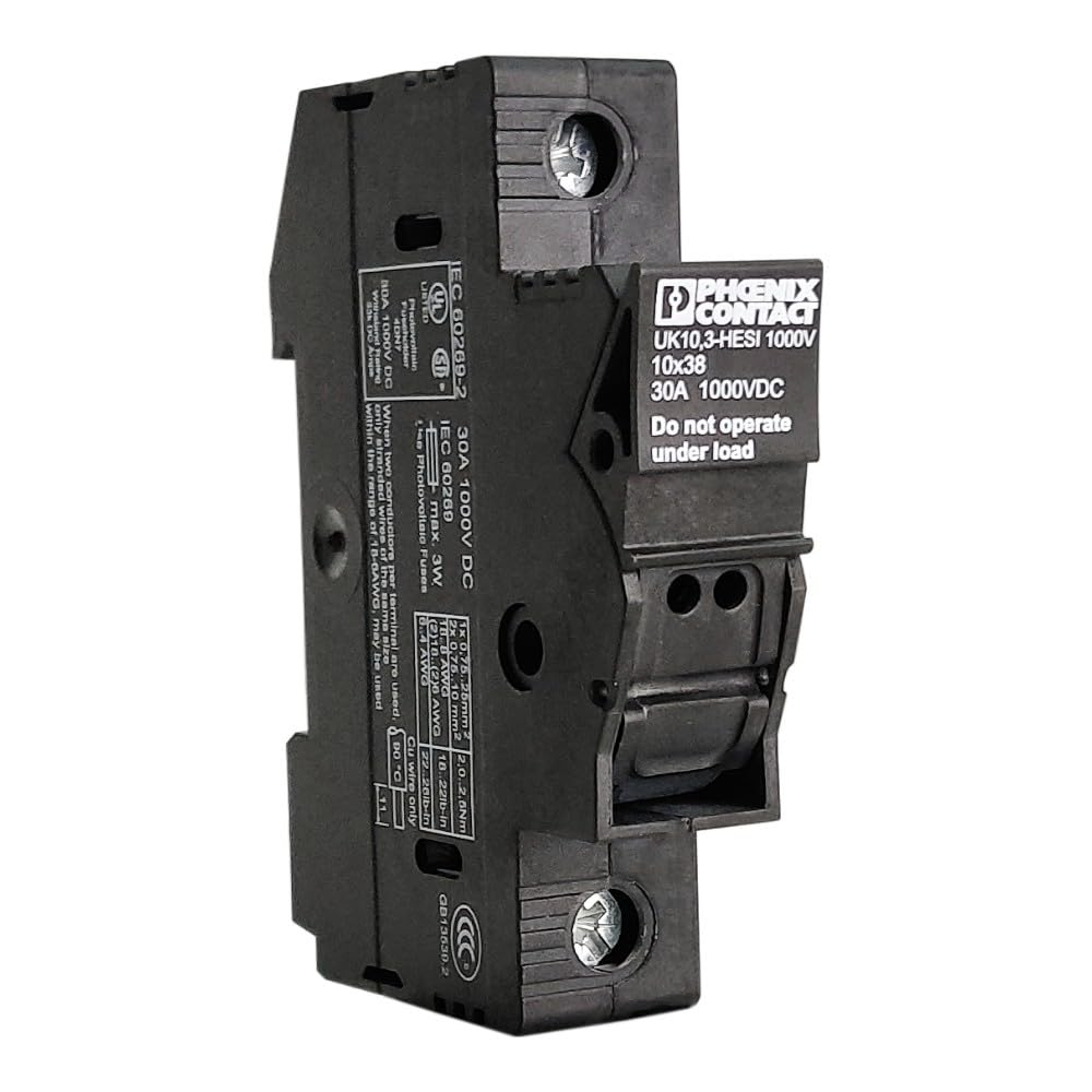 Phoenix Contact Fuse Clamp UK 10.3-HESI 1000 V, Pack of 10