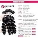 Suerkeep Loose Wave Virgin Hair Bundles Brazilian Human Hair Weave Remy Hair Bundles Loose Wave Brazilian Human Hair Extensions(12 14 16, Jet Black Color)