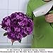 Luyue 5 Big Heads Artificial Silk Hydrangea Bouquet Fake Flowers Arrangement Home Wedding decor (Dark Purple)