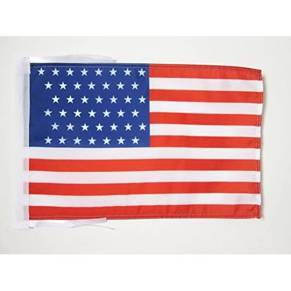 AZ FLAG - United States 1890-1891 43 stars Flag - 18'' x 12'' - 100% Polyester USA - american historic Small Banner with Two Cords - Fade Resistant - Vivid Colors - 18x12 in - 45x30 Cm โ image 1