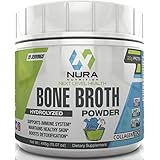 Bone Broth Protein Powder, Grass Fed Beef, Non GMO, Paleo and Keto Friendly, Hydrolyzed, 20 Servings - Gluten Free - Great for Collagen, Weight Loss, Digestive System, Healthy Hair &amp; Skin