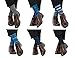 Mens Blue Dress Crew Socks Funky Argyle Stripe Patterned Designs 6 Pair, One Size