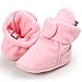 CIOR Baby Cozy Fleece Booties with Non Skid Bottom,DNDXBX,Light Pink,12