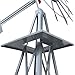 Nova Microdermabrasion 8' Ornametal Steel Windmill Yard Garden Wind Mill Weather Vane Weather Resistant (Silver)