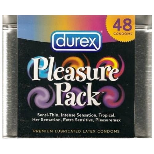 Durex Pleasure Pack Condom Tin, 48 Count image