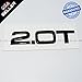 US85 OEM ABS Nameplate Audi 2.0T Gloss Black Emblem 3D Trunk Logo Badge compact