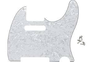 GENERIC Shengsui 8 Hole Tele Pickguard Pick Guard Scratch Plate for Telecaster USA/Mexican Fender White Pearl