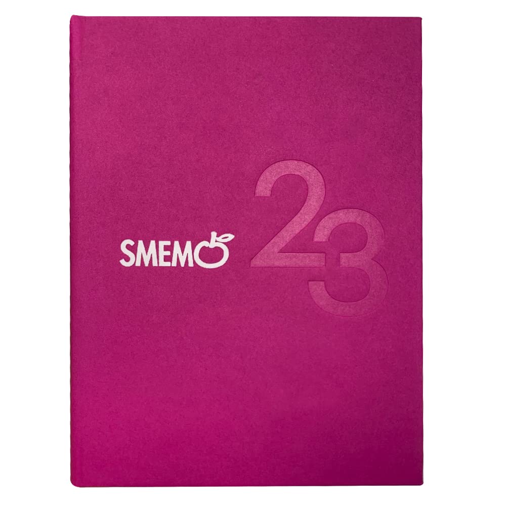 Smemoranda School Diary dated 2022-2023 - 16 Months - Large Size 13x17.8 cm - School Diary with Planner and Sticker - September 22 / December 23-544 pag - Pink
