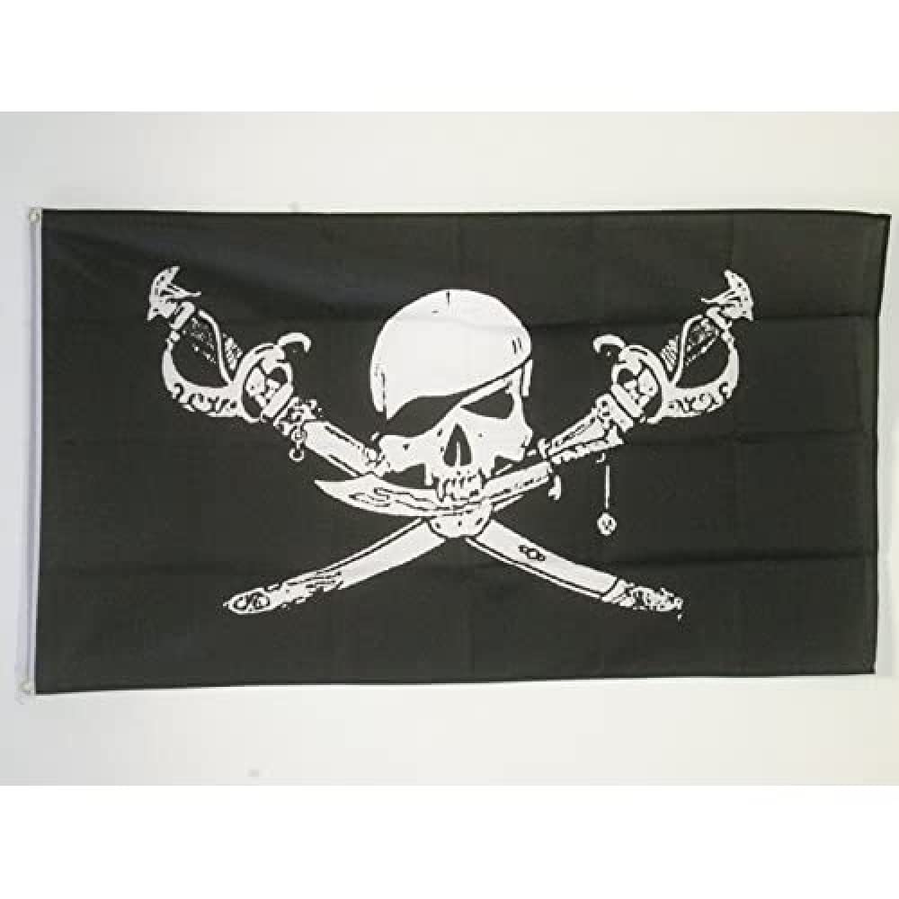 AZ FLAG - Pirate Brethren Of The Coast Flag - Large 5x8 Ft - 100D Polyester Pirates Big Banner with Two Metal Grommets - Fade Resistant - Vivid Colors - 5' x 8' Feet - 250x150 Cm