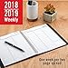 AT-A-GLANCE 2018-2019 Academic Year Weekly Planner / Appointment Book, Large, 8-1/4 x 10-7/8, Black (7095705)