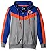 NBA Men's New York Knicks Full Zip Hoodie Sweatshirt Jacket Contrast Back Cut, Medium, Blue
