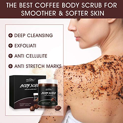 Coffee Exfoliating Booty Body Scrub with Natural Organic Brown Sugar