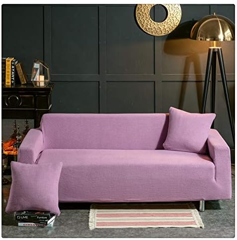 GUOCU Stretch Sofa Slipcover Polyester Spandex Fabric Couch Covers Sofa Furniture Protector ,Light Purple,45 * 45CM