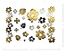 Terra Tattoos Gold Black Metallic Temporary Tats 75+ Vintage Designs Floral, Mandalas, Vines, Roses Waterproof Nontoxic Lasting Perfect for Beach, Festivals, & more!