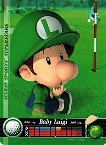 Nintendo Mario Sports SuperStars Amiibo Card Baby Luigi Golf 069/090 USA Version