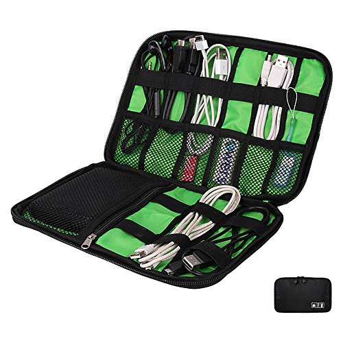 image for Hersent Travel Cable Organizer Cord Case Bag Multifunctional Waterproo