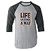 Pop Threads Life Uh Finds A Way Raglan Jersey T-Shirt