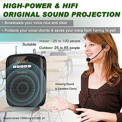 Portable Mini Voice Amplifier Wired Headset Microphone Speaker Set for