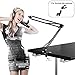 Earamble Professional Studio Condenser Microphone Suspension Boom Scissor Mic Arm Stand with Table Mounting Clamp Suitable for Blue Yeti Snowball