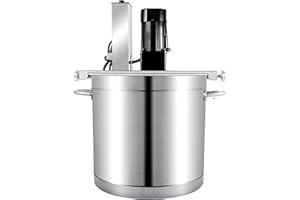 Commercial Automatic Food Mixer, Heating Mixer, Hot Pot Seasoning Bottom Soup Sauce Stirrer Frying Machine, Stainless Steel E