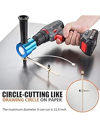 Lnchett   Cortador de doble cabezal de metal para cortar curvas rectas y círculos, calibre 14