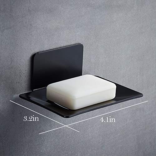 CHRUNONE SelfAdhesive Soap Dish for Shower, Aluminum Bar Soap Holder