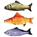 Malier 3 Pack Catnip Toys for Cats Fish Catnip Toys Cat Toys Simulation Plush Fish Shape Toy Doll Interactive Pets Pillow Chew Bite Kick Supplies for Cat Kitten Kitty