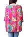 iNewbetter Womens Floral Batwing Sleeve Beach Loose Blouse Tunic Tops 05