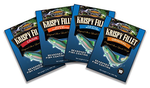 Eastman Outdoors Krispy Fillet Seasoning - Crispy Fish Fry Breading Batter Mix - Original