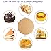 AJSPOW 100PCS Round Unbleached Parchment Paper, Cookie Baking Sheets, 7 inches Premium Brown Parchment Paper Liners, Natural Parchment Paper for Round Cake Pans Circle, Non-Stick Air Fryer Liners