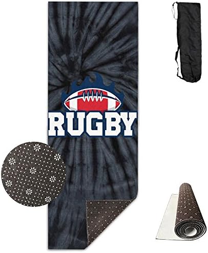 Rugby Tie Dye Non-Slip Exercise Yoga Mat Premium Printed Reversible Anti-Tear Fitness Exercise Eco-friendly Yoga And Pilates Mat