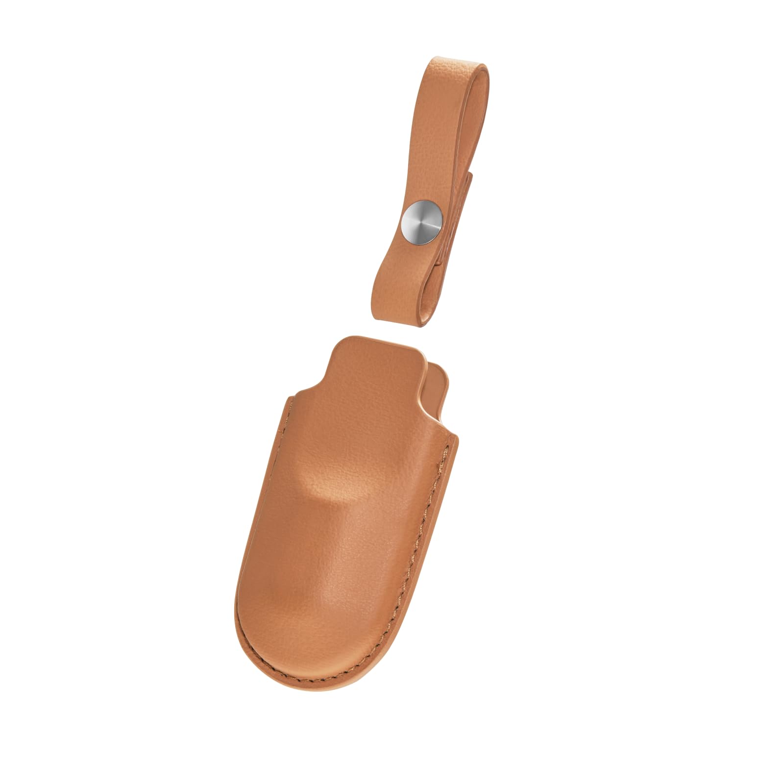 HOZO NeoRulerGO Brown Microfiber Leather Case – Elegant Leather Sleeve with Key Ring for NeoRulerGO, Classic Brown Design with Refined and Stylish Appeal