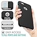 For iPhone 7 Case - MoKo Slim Fit Shockproof Liquid Silicone Gel Rubber Protective Case Soft Touch Back Cover for Apple iPhone 7 2016, BLACK