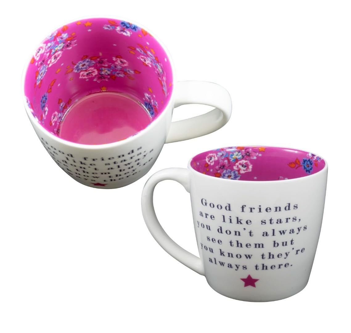 Two Up Two Down Mug ~ Ceramic Tea/Coffee ~ Inside Out Mug – Friends Like Stars