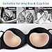 Silicone Adhesive Bra Pads Inserts, Push Up Sticky Removable Swimsuit Cups Bra Pad Breast Enhancer (2 Pair)