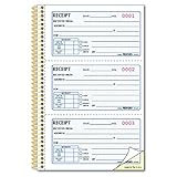 Rediform  Money Receipt Book, Gold Standard, Two-Part  Carbonless,  8.5 x 5.5, 3 per Page (8L829)