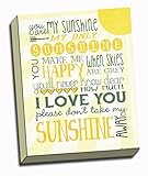 11x14 You Are My Sunshine Stretched Canvas