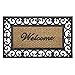Achim Home Furnishings WRM1830FL6 Fleur De Lis Wrought Iron Rubber Door Mat, 18 by 30" primary