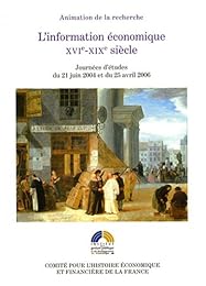L' information économique XVIe-XIXe siècle