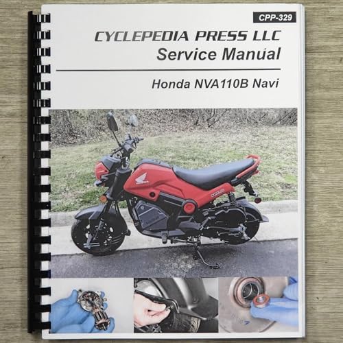 Honda NVA110B Navi Cyclepedia Printed Motorcycle Service Manual