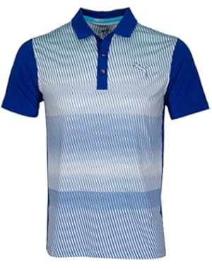 Golf Men's GoTime Brushstripe PWRCOOL Polo Shirt - US M - Surf The Web