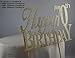 All About Details Happy 70th birthday Cake Topper,1pc, 70th Birthday, Cake Decoration, Party Decor (Gold)